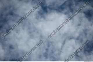 Photo Texture of Blue Clouded Clouds